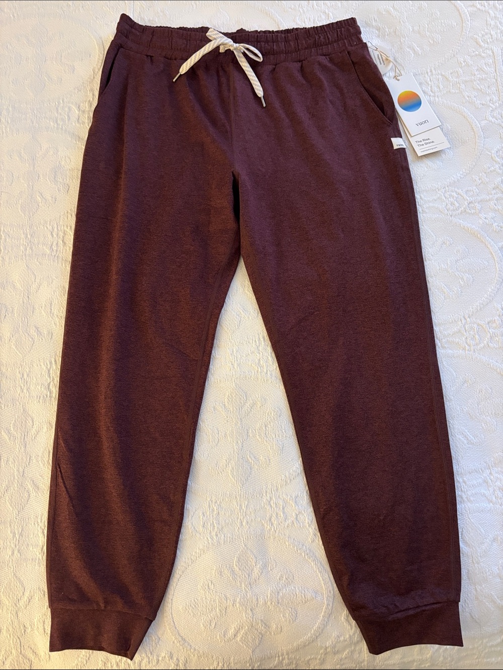 Vuori Burgundy Drawstring Joggers